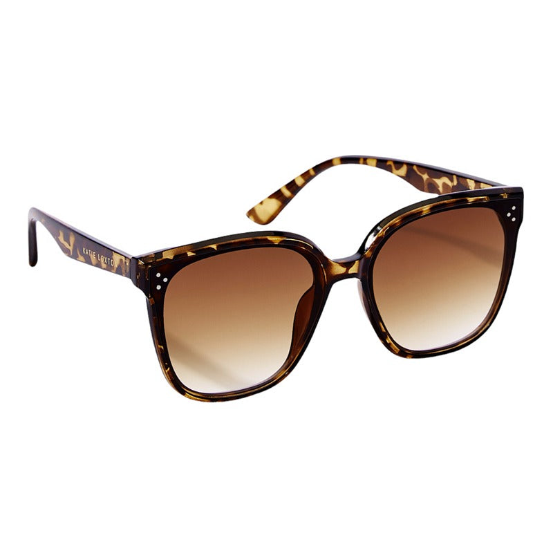 Katie Loxton Savannah Sunglasses in Brown Tortoiseshell KLSG035 angled