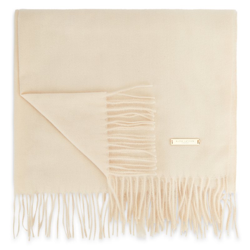 Katie Loxton Sustainable Style Blanket Scarf in Off White KLS418 main