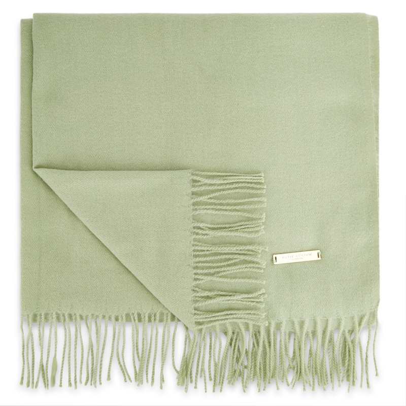 Katie Loxton Sustainable Style Blanket Scarf in Sage Green KLS419 main