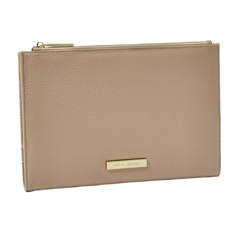 Katie Loxton Travel Document Holder in Taupe KLB2334 main