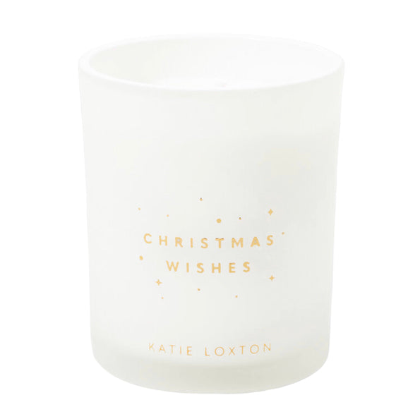 Katie Loxton Vanilla & Salted Caramel Scented Candle Christmas Wishes KLC281 front