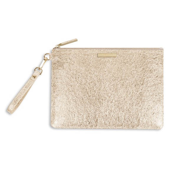 Katie Loxton Krush Klutch Metallic Gold front
