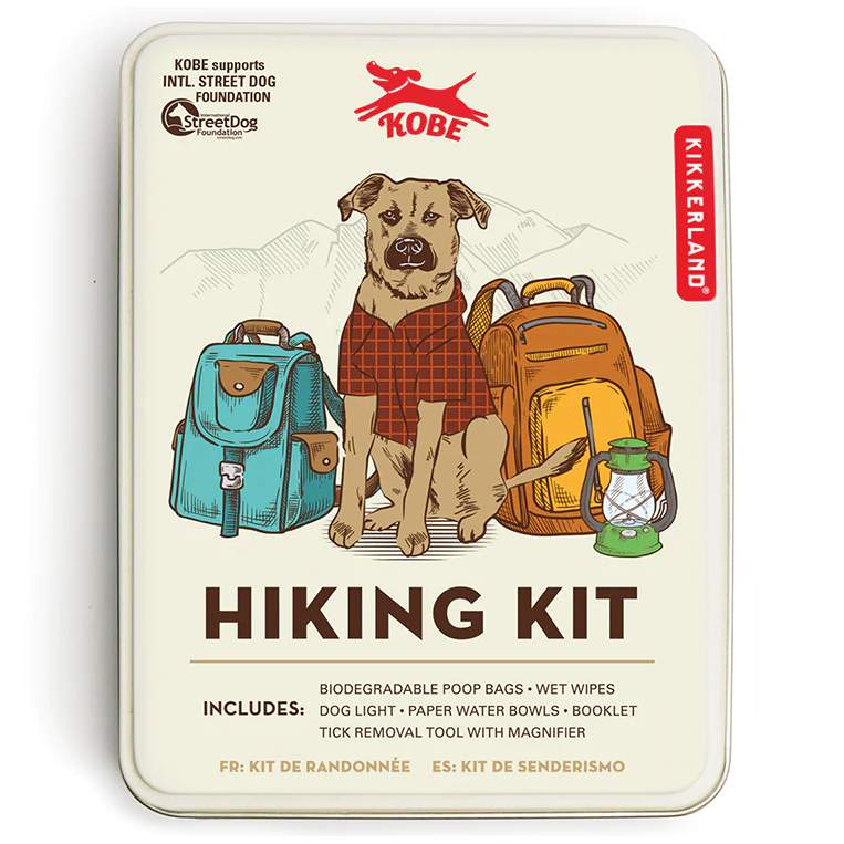 Kikkerland Kobe Dog Hiking Kit In A Tin DIG28 front