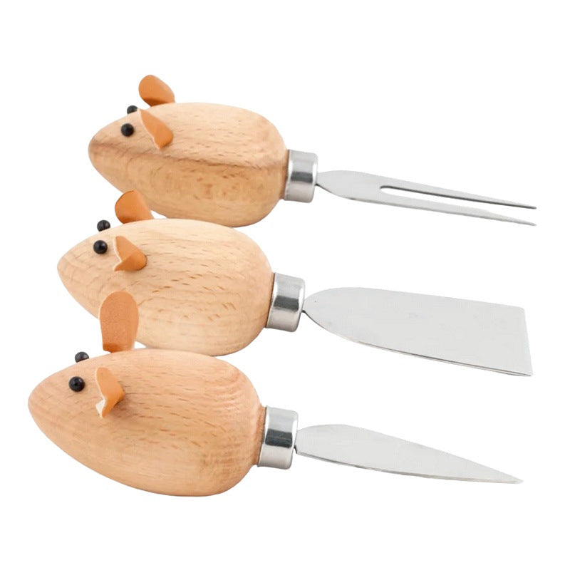 Kikkerland Mice Cheese Knives Set CHS08 main