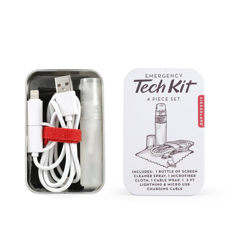Kikkerland Emergency Tech Kit CD135 box and contents