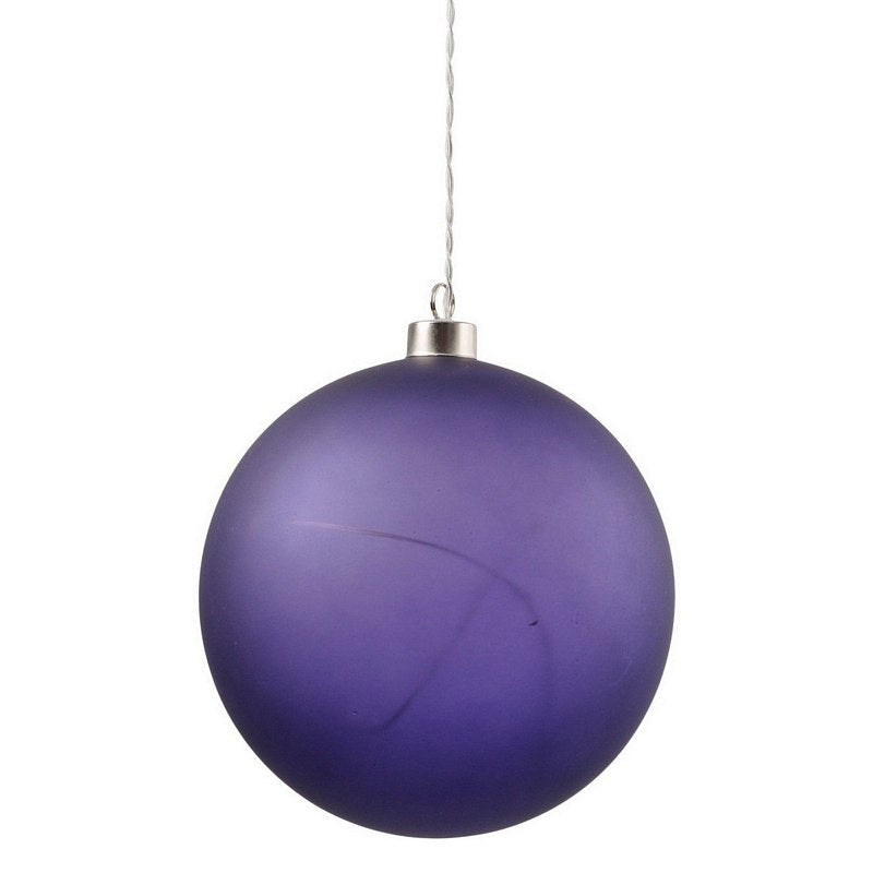 LED Matt Purple Glass Ball