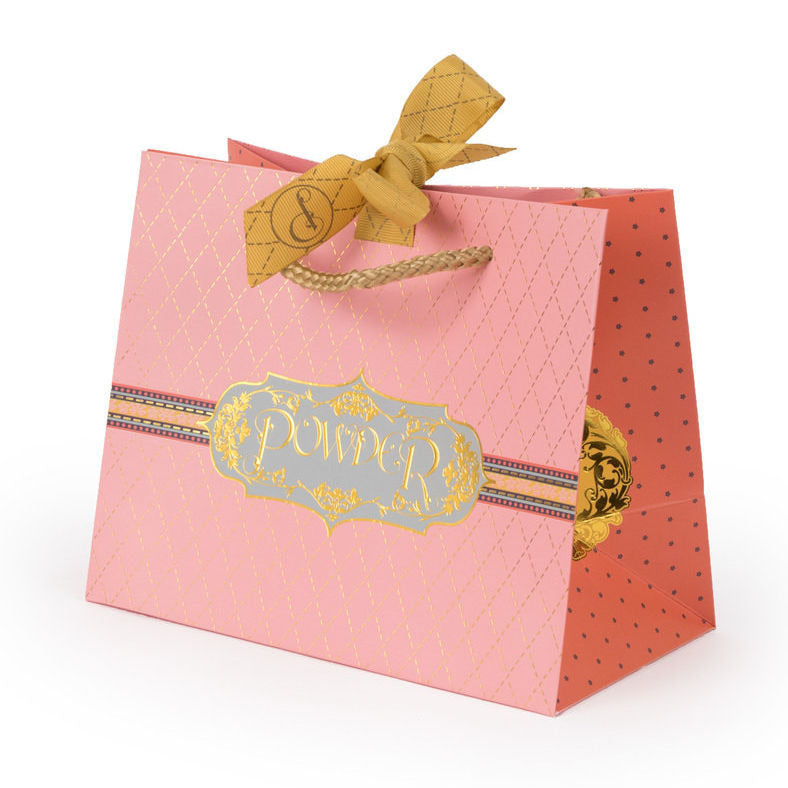 Lace Top Knee-high Socks in Raspberry Gift Bag