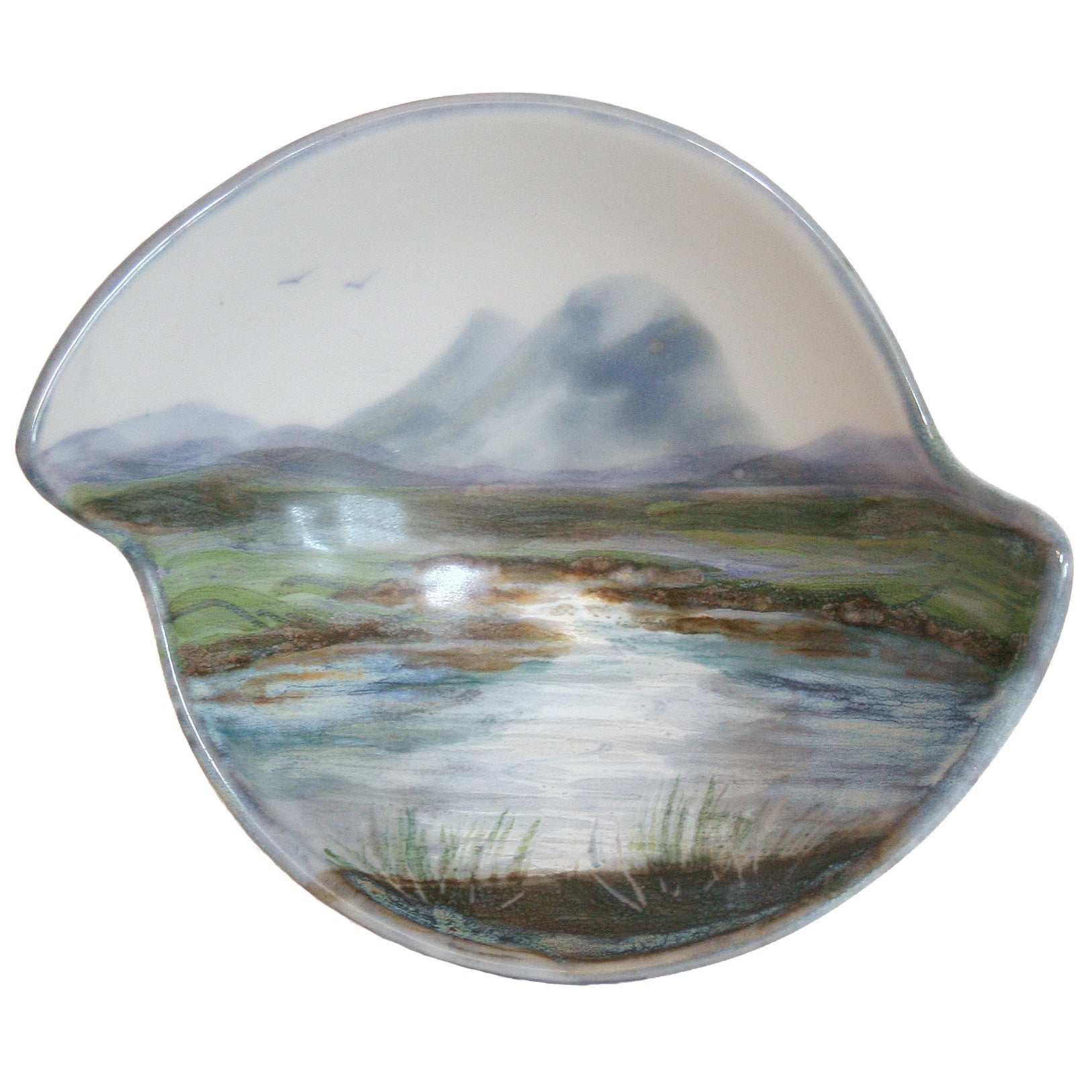 Highland Stoneware Landscape Quaich