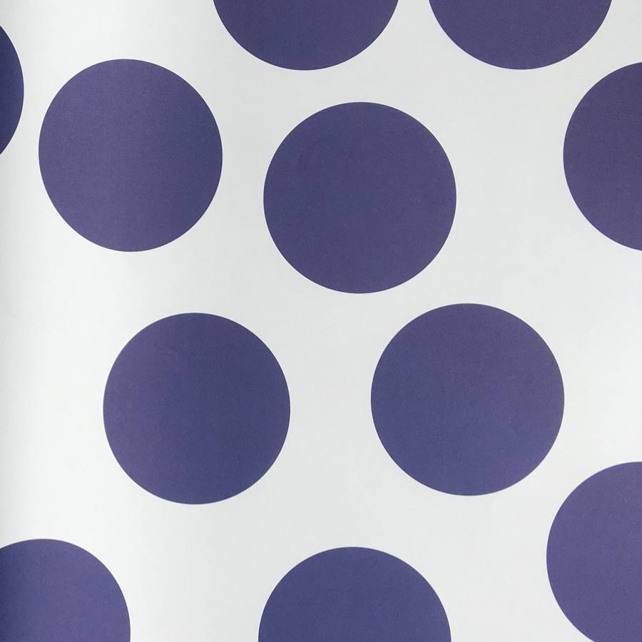 Large Blue Spots Gift Wrap