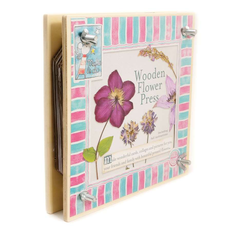 Wooden Flower Press Large front