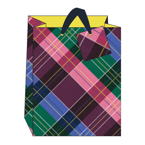 Large Tartan Gift Bag GB193