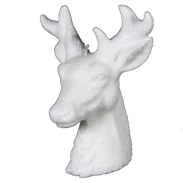 White Deer Head Candle