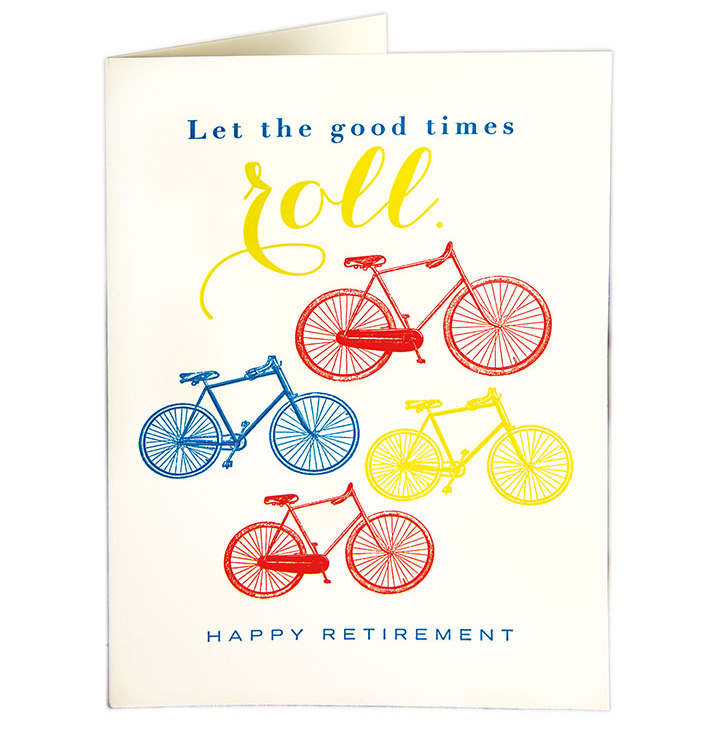Let The Good Times Roll Happy Retirement Card QP267