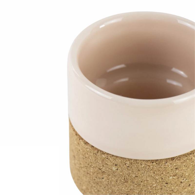 Liga Eco Living Cork Base Rose Pink Coffee Mug inside