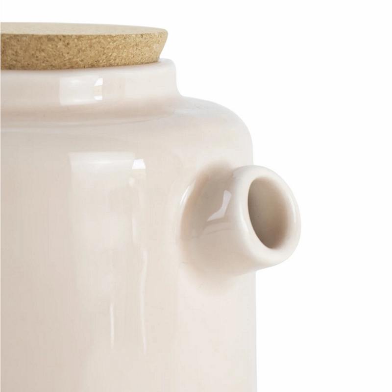Liga Eco Living Cork Base Rose Pink Teapot For Two spout