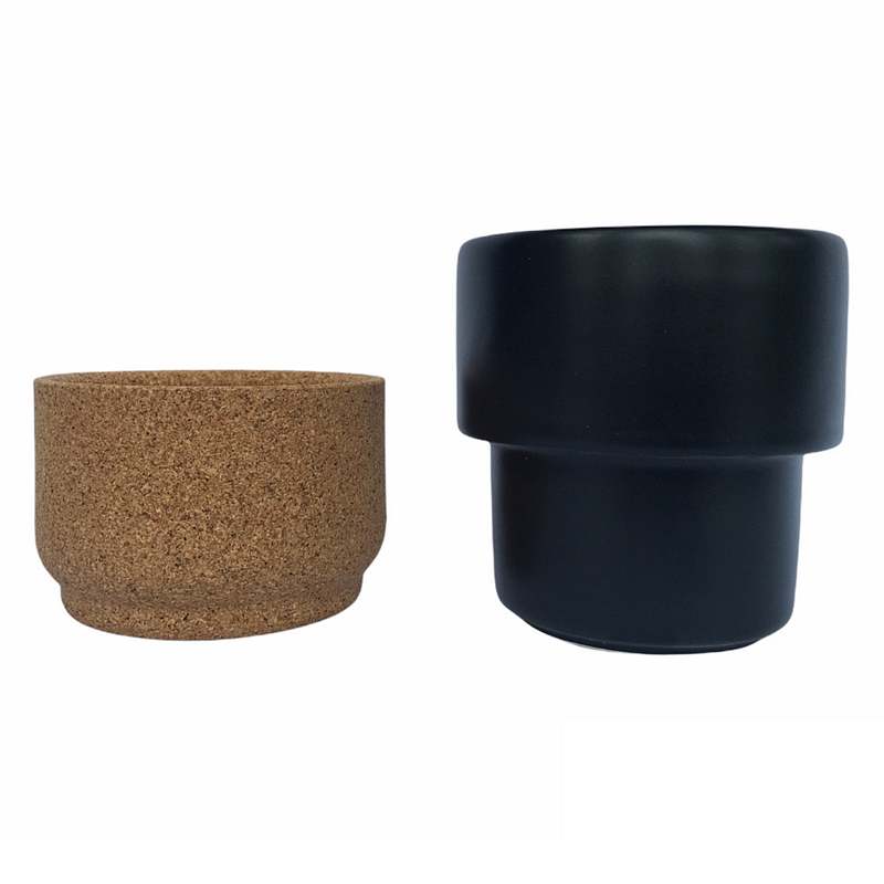 Liga Eco Living Cork Based Ceramic Mug Black separated