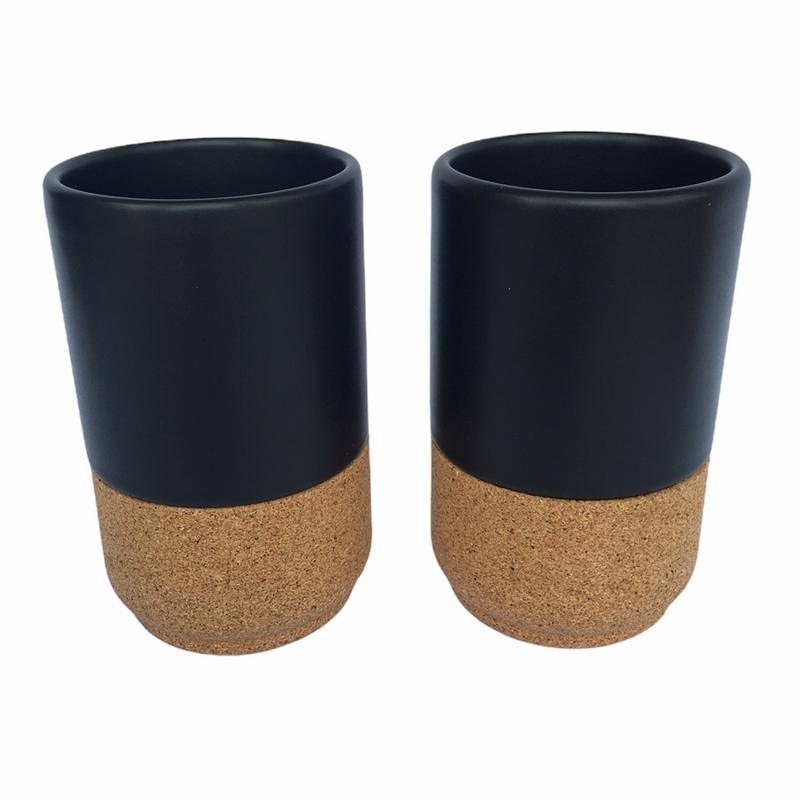 Liga Eco Living Gift Set 2 Latte Mugs Black
