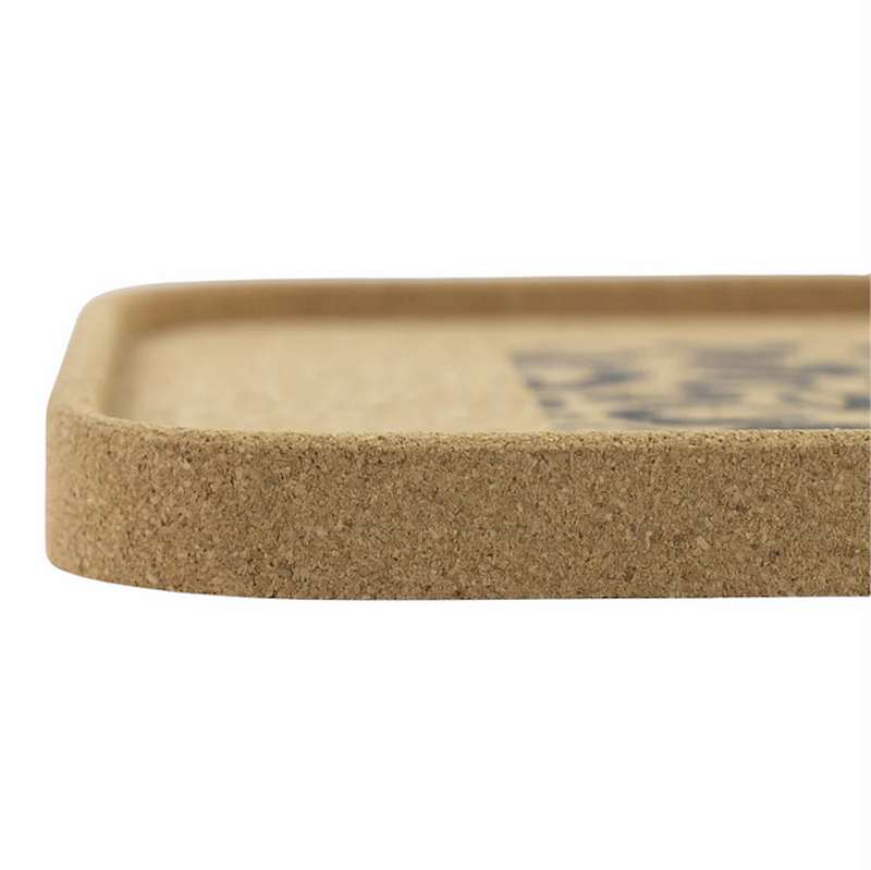 Liga Eco Living Leopard Print Cork Drinks Tray side