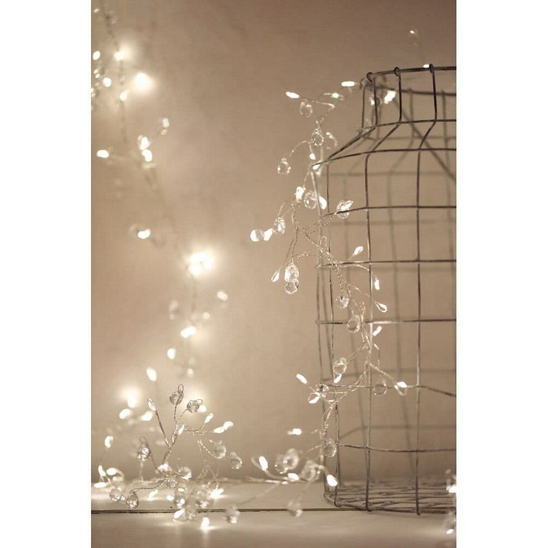 Lightstyle London Crystal Cluster 100 LED Light Chain BO-GA100CC lifestyle 1