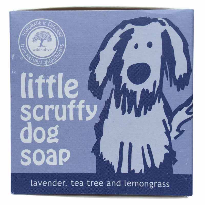 Wild Olive Little Scruffy Dog Soap Lavender Tea Tree & Lemongrass front