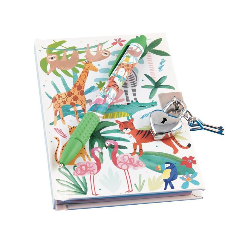 Lockable Diary Jungle with Scented Pen 38P3304