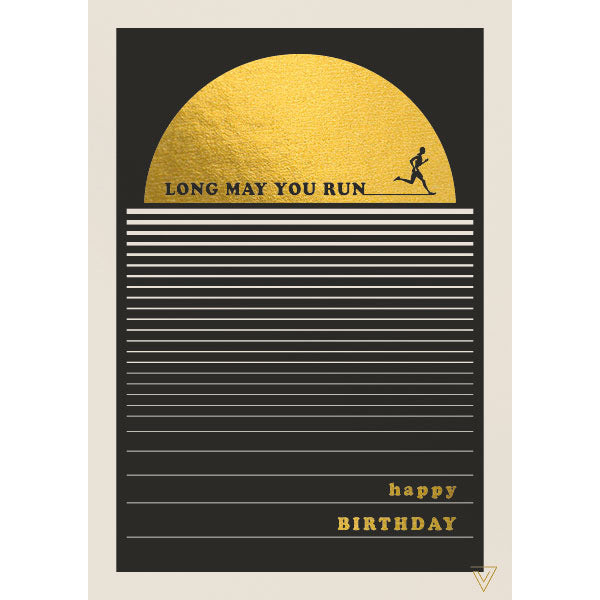 Long May You Run Happy Birthday Card VT02