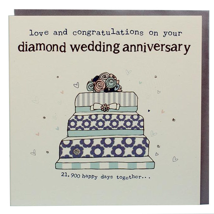 Love and Congratulations on Your Diamond Wedding Anniversary Card