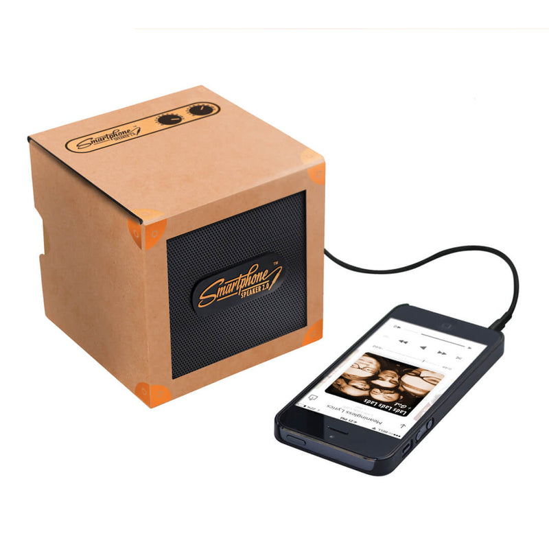 SmartPhone Speaker 2.0 Copper with phone (not included)