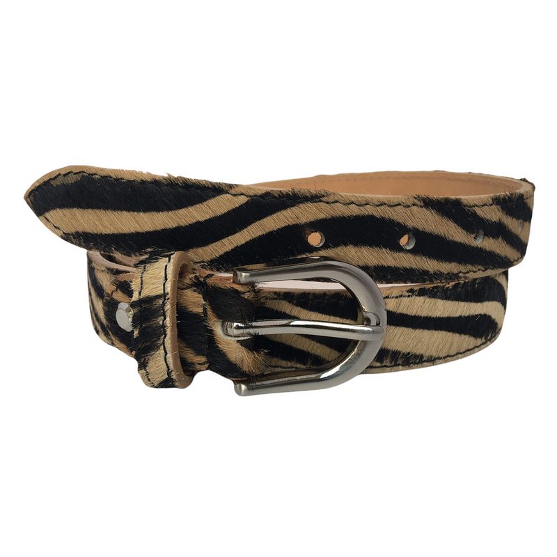 Luella Clothing Tiger Print Belt looped