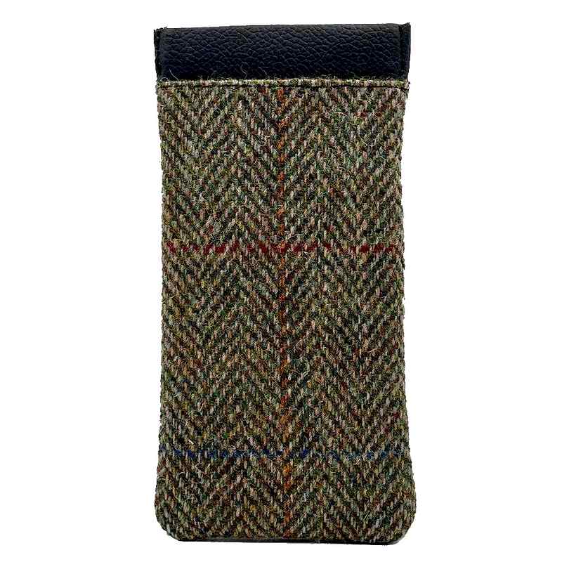 Maccessori Glasses Sleeve Country Green Harris Tweed CB2202-C001T back