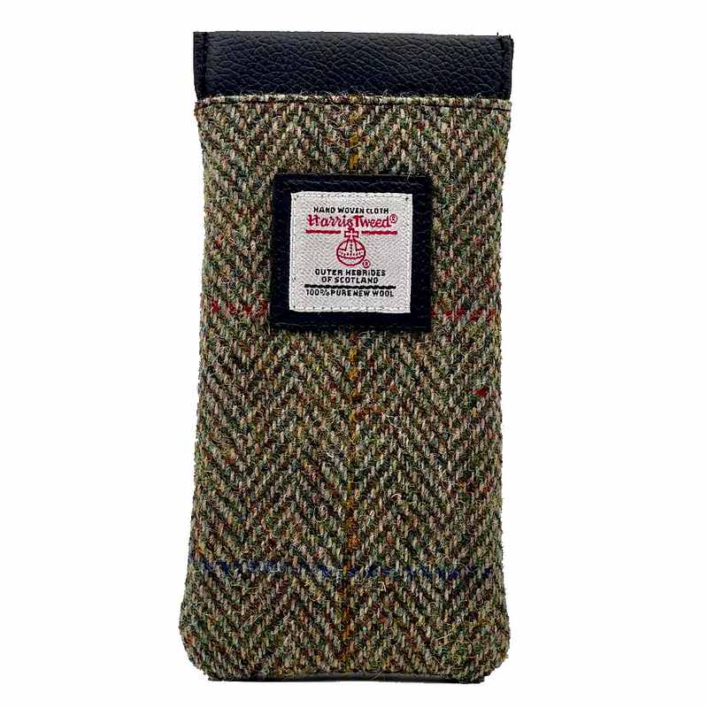 Maccessori Glasses Sleeve Country Green Harris Tweed CB2202-C001T front