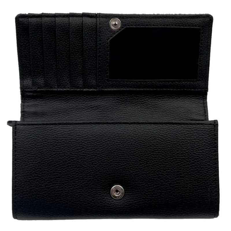 Maccessori Ladies Envelope Purse Turquoise Herringbone Harris Tweed CB3055-1904B2 open
