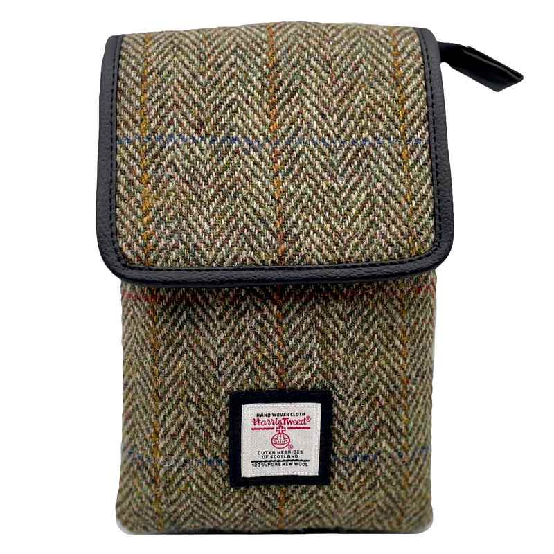 Maccessori Mini Cross Body Bag Country Green Harris Tweed CB2201-C001T front