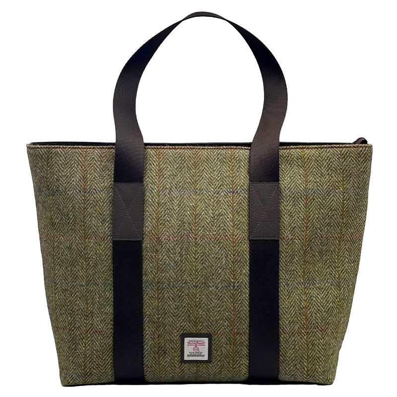 Maccessori Shopper Bag Country Green Harris Tweed front