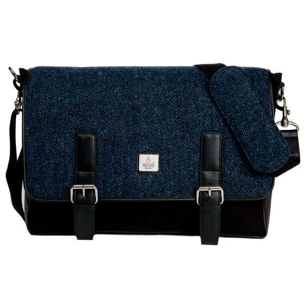 Maccessori Harris Tweed Messenger Bag front