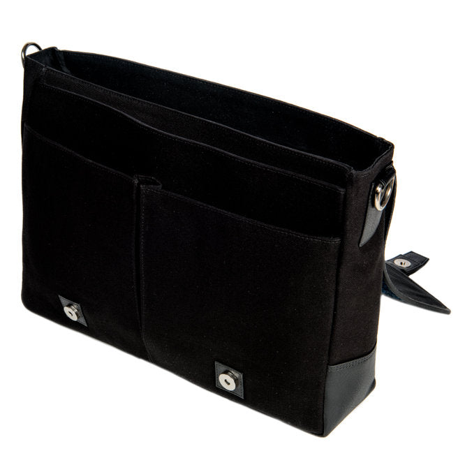 Maccessori Harris Tweed Messenger Bag open