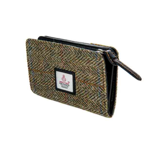 Maccessori Harris Tweed Zip Purse Country Green side