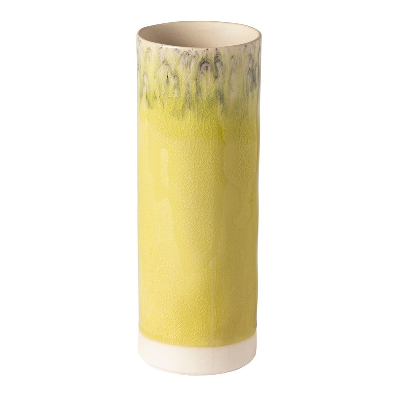 Madeira Lemon Green Cylinder Vase 314855B