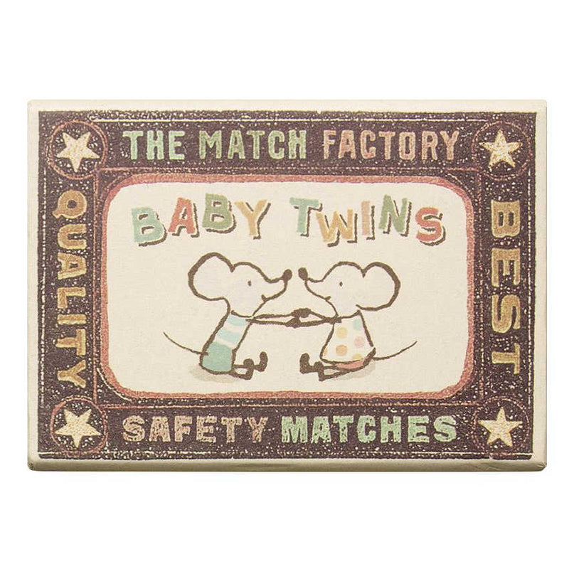 Maileg Baby Mice Twins in Box Matchbox front