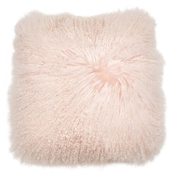 Malini Mongolian Sheepskin Cushion Putty
