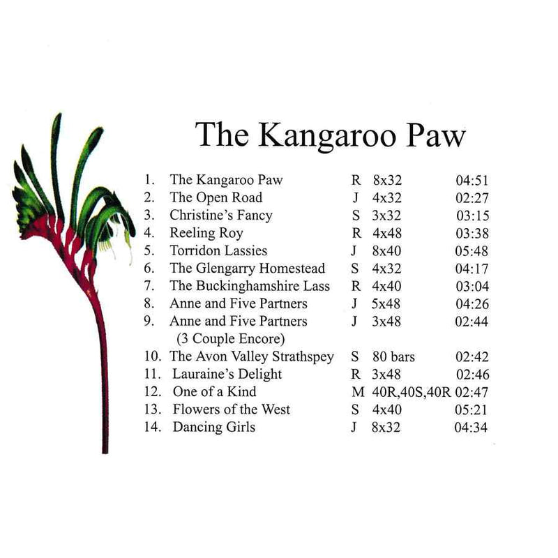 Marian Anderson & Her Scottish Dance Band - The Kangaroo Paw CD track list