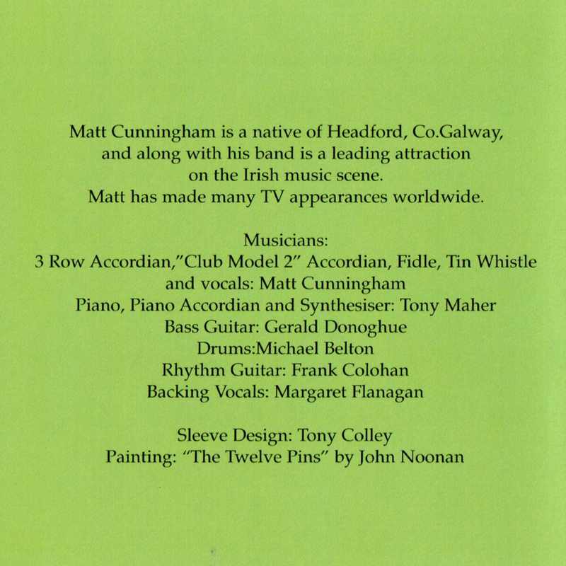 Matt Cunningham Green Hills Of Erin ARCD020 CD inside