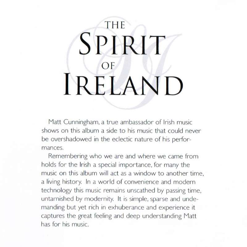 Matt Cunningham Spirit Of Ireland ARCD025 CD inside 1