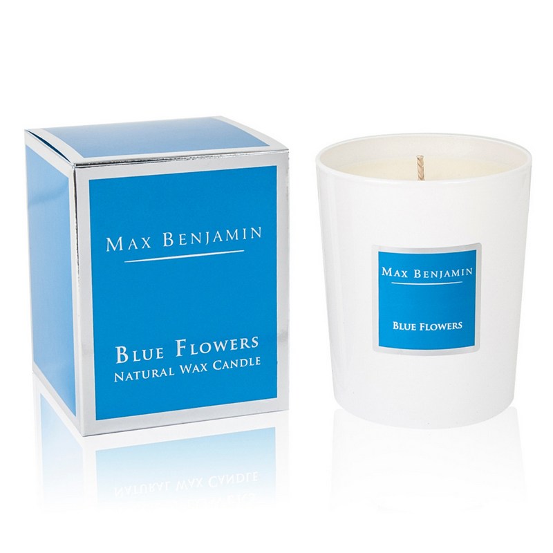 Max Benjamin Blue Flowers Scented Candle MB-C27 with box