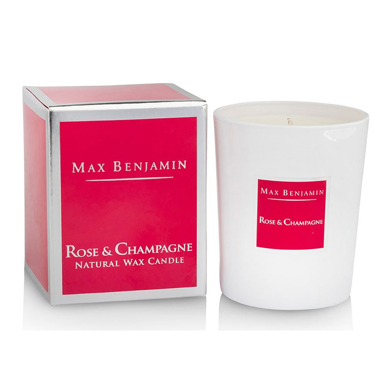 Max Benjamin Rose and Champagne Candle with box