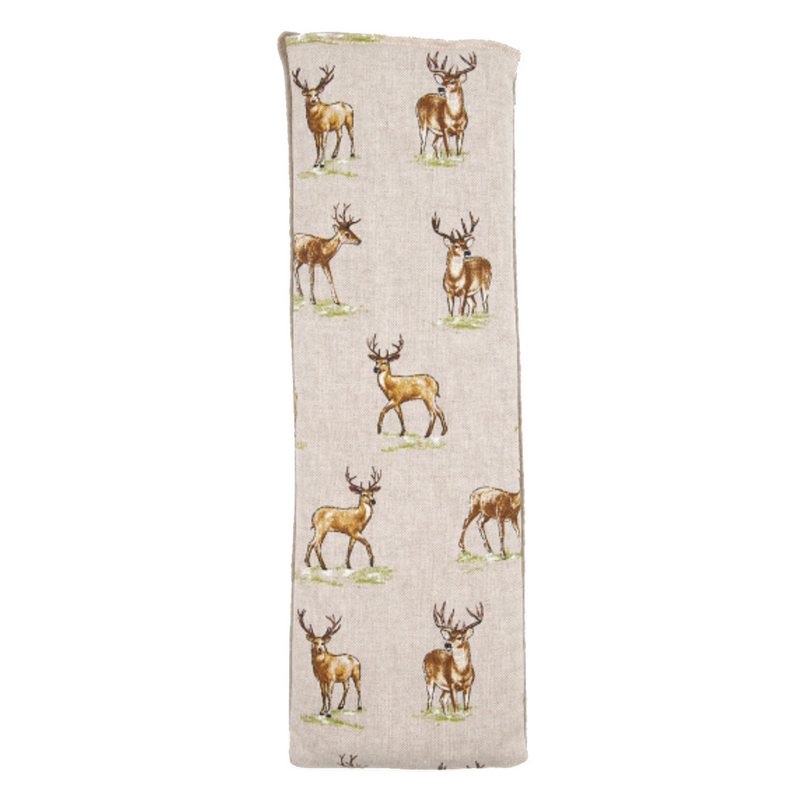 Microwavable Wheatbag Unscented Stag Print flat