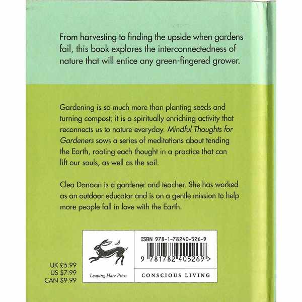 Mindful Thoughts For Gardeners back cover