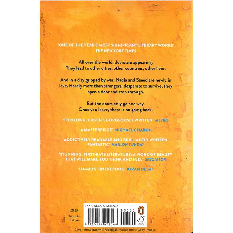 Mohsin Hamid - Exit West book back cover