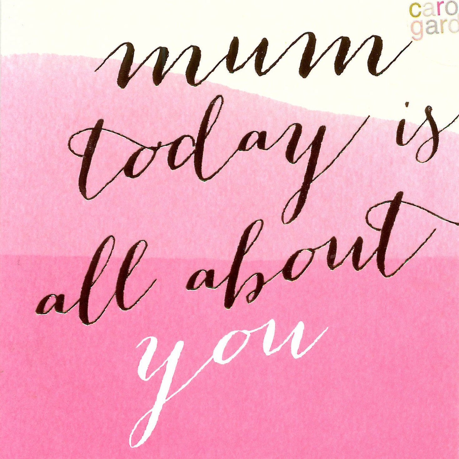 Mother's Day Card - Mum Today Is All About You