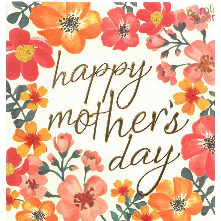 Mothers Day Card - Happy Mother's Day Flowers CUP023